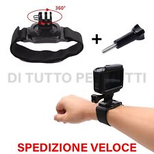 Supporto fascia da polso per GoPro Xiaomi Yi action cam completo di vite