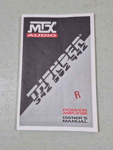 Manuale amplificatore tuono