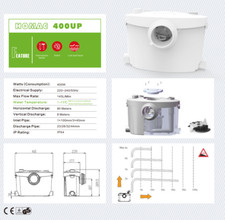  SANITRIT TRITURATORE MACERATORE WC SANITARIO LAVANDINO DOCCIA VASCA CON LAME