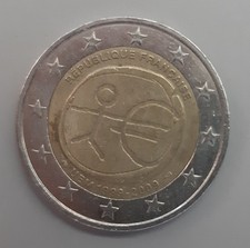 Moneta 2 Euro Rara UEM 1999-2009 Republique Francaise