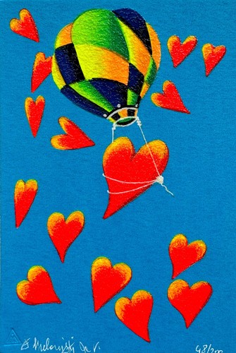 Mongolfiera amore meloniski - mongolfiera, d'amore