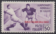 Italy Egeo - Sassone n. 77 Football Championship 50 cent  cv 1440$  MNH**