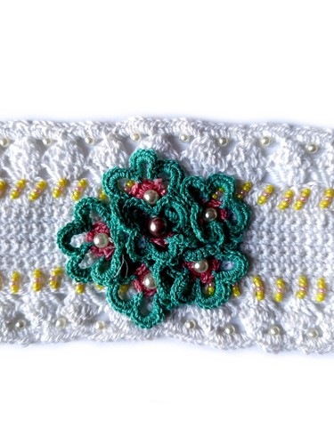 Bracciale fascia bianco - bracciale,