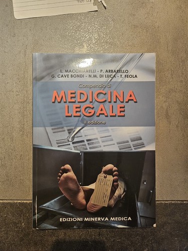 Compendio medicina legale - compendio,