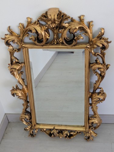 Specchiera legno dorato - legno,