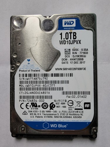 Blue wd10jpvx 60jc3t1 tb - blue,