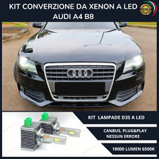 COPPIA LAMPADE D3S LED DA XENON A LED 6000K BIANCO PER AUDI A4 B8 18000 LUMEN