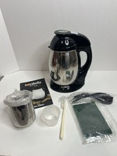 Tribest SB-130 Soyabella, Latte di Soia Automatico e Grande, Nero/Acciaio Inox