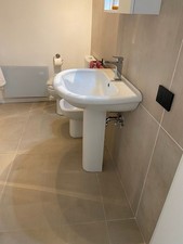 lavabo bagno cm 60 con colonna (senza rubinetto)