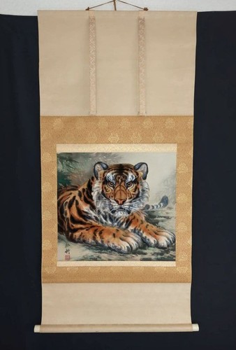 Dipinto giapponese tigre - dipinto, a