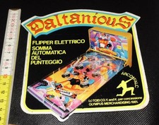 Daltanious adesivo flipper arcofalc anni 80