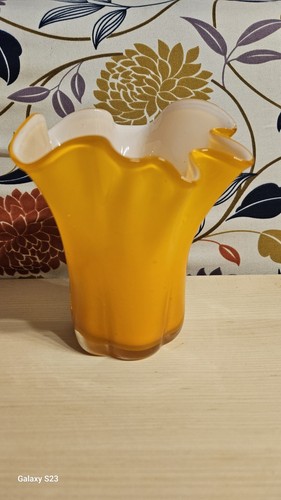 Vaso murano fazzoletto attr - murano,