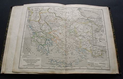 Kiepert atlas grecia isole - -,