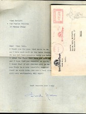 FIRMA di DAVID NIVEN su LETTERA-METRO GOLDWYN MAYER-1952