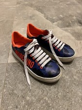 Scarpe MOSCHINO da ragazzo n. 36 – Blu mimetico e arancione – Originali