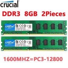 CRUCIAL DDR3 1600MHz 16GB (2x