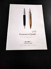 1999 JORG HYSEK FOUNTAIN PEN VINTAGE AD PUBBLICITA