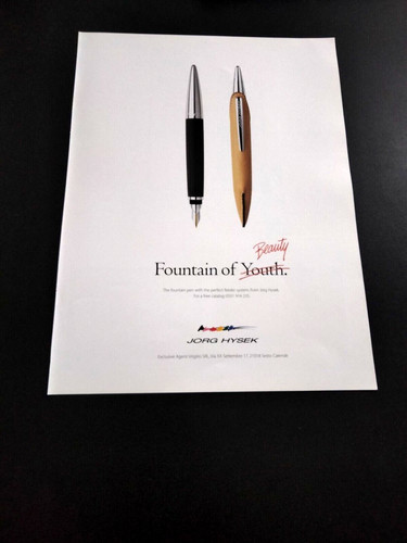 1999 jorg hysek fountain pen - jorg,