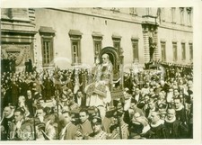 1939 ROMA PIO XII in sedia gestatoria dal Palazzo Lateranense a SAN GIOVANNI