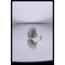 Anello di fidanzamento ispirato al crepuscolo Bella placcato argento TAGLIA 10