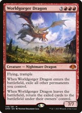MTG WORLDGORGER DRAGON FOIL EXC - DRAGO DIVORAMONDO 148 - DMR - MAGIC