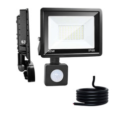 FARO LED FARETTO DA 30W 50W 100W CON SENSORE DI MOVIMENTO ESTERNO CREPUSCOLARE