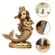  Statua sirena ottone vintage