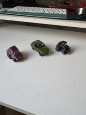 Polistil Lotto di tre vetture Fiat 126 paraurti anteriore mancante