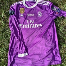 Maglia Real Madrid Finale Champions Cardiff 2017 Ronaldo Manica Lunga XXL