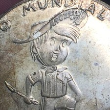 Stock Argentina '78 Fifa World Cup Moneta Medaglia Pubblicitaria 1978