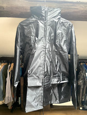 COMPLETO IMPERMEABILE ANTI PIOGGIA GIACCA + PANTALONI per Moto (MAI USATO)