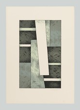 Aldo GALLI - "Composizione" (Tav. E), 1976 - Serigrafia 70 x 50 cm