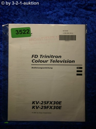 Sony manuale istruzioni - di, kv