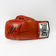Guantone da boxe rosso autografato firmato Mike Tyson JSA e Mike Tyson Holo Authen L