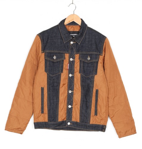 Dsquared2 leather denim trim - dsquared2,