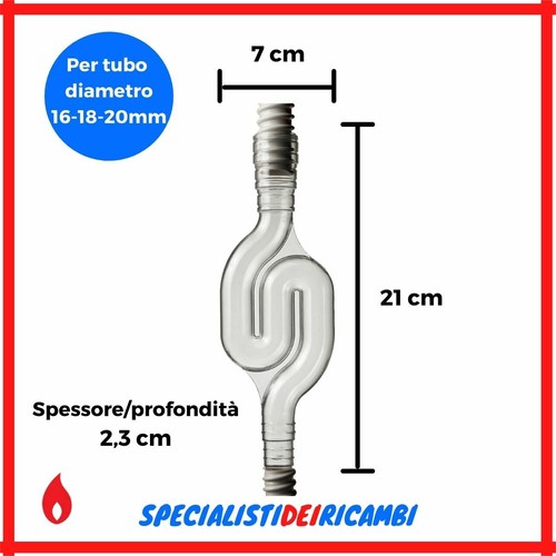 Sifone trasparente scarico