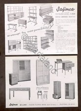 Lotto 2 Brochure Safimca - Scaffali componibili - Mobili ufficio - 1960 ca.