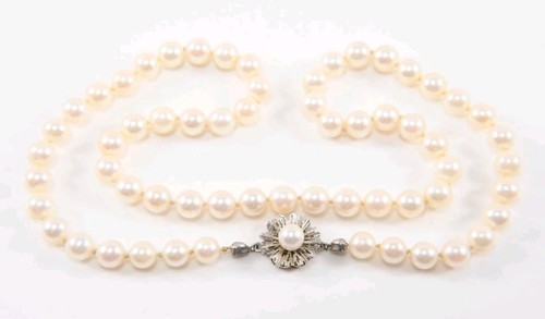 Collana perle naturali con - collana, di