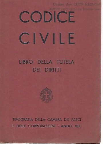 Codice civile libro della - codice,