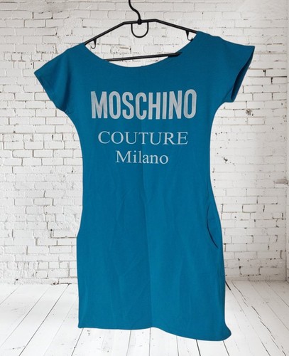 Abito donna moschino turchese - donna,