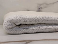 Coperta Letto Tessuto Bianco