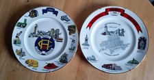 2 Vintage Mining Plates