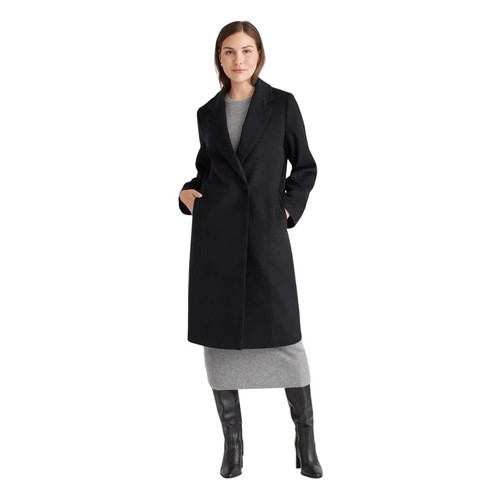 Cappotto lana monopetto quince - lana,