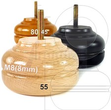 4 Gambe Legno Ricambio Mobili