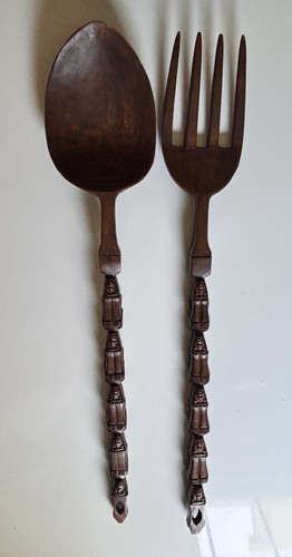 Forchetta cucchiaio legno - forchetta,