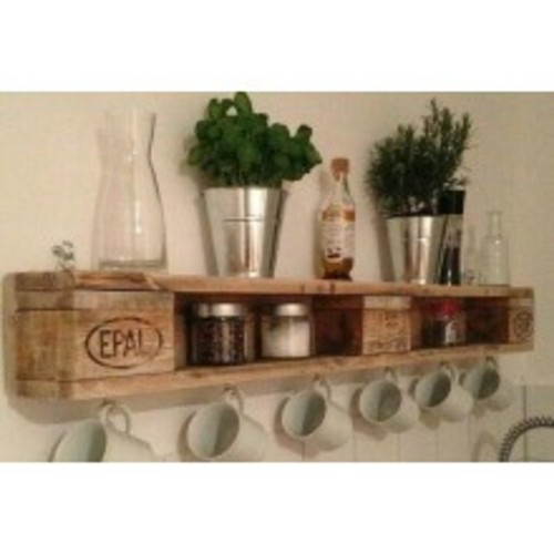 Mensola bianca vintage con