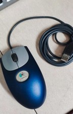 Mouse ottico Logitech USB modello M-BJ58 Blu grigio