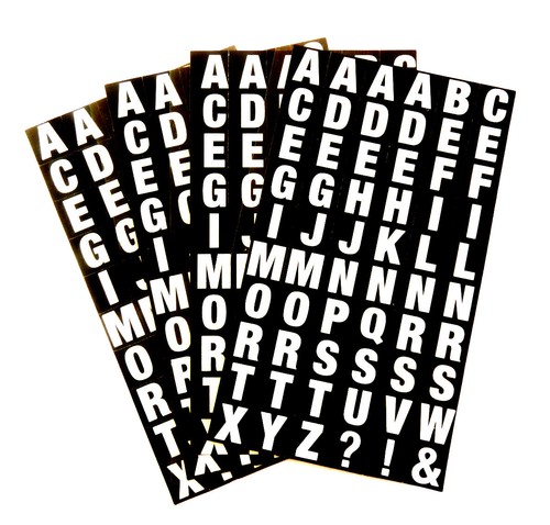 Alfabeto adesivi bianco - a-z,