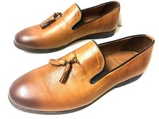 Nuova Moda Mocassini Marroni Mocassini Hellbraun In Pelle Scarpe Da Uomo Slipper
