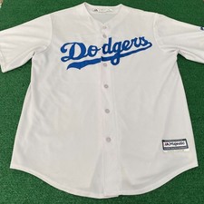 Size L - Los Angeles Dodgers Jersey Mens White MLB Autograph by Alex Verdugo